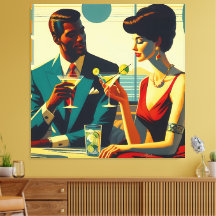 Miid Century Cocktail Party Couples - Captivated