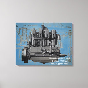 Toile Milwaukee Wisconsin Engine Early K