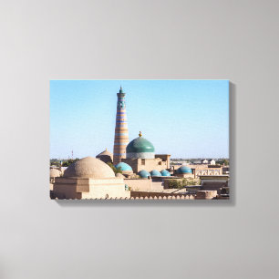 Toile Minaret et mosquée Islam Khodja - Khiva, Ouzbékist