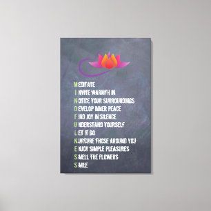 Toile Minceur Lettre d'art mural Expressions Tableau de