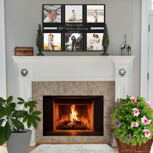 Toile Mini 6 Photo 25e anniversaire de Mariage