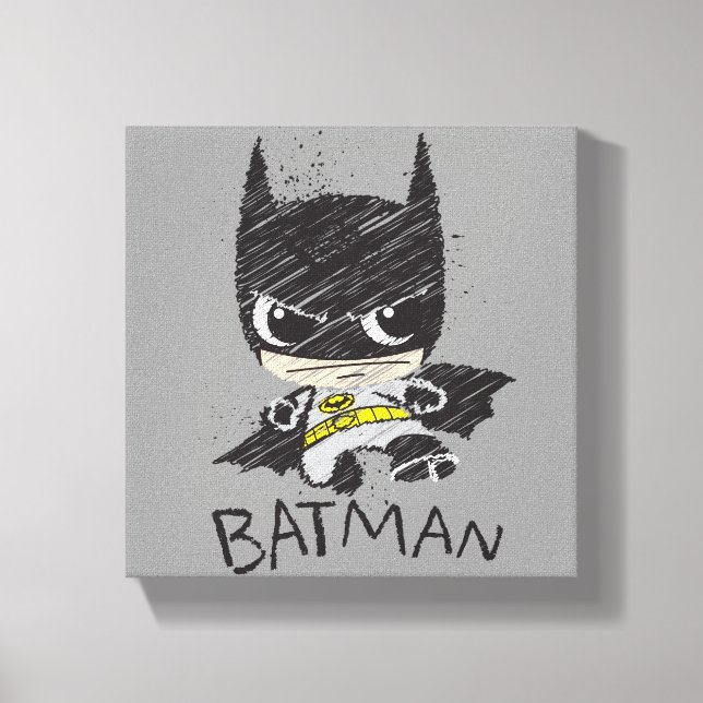 Toile Mini classique Batman Sketch (Recto)