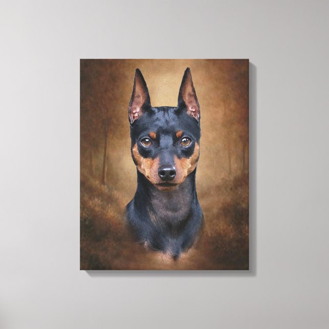 Toile Miniature de Pinscher (Recto)