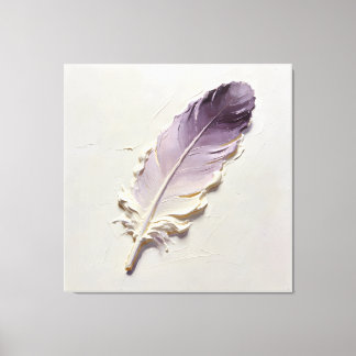 Toile Minimaliste 3D Huile Lavande Violet Coup de Peintu