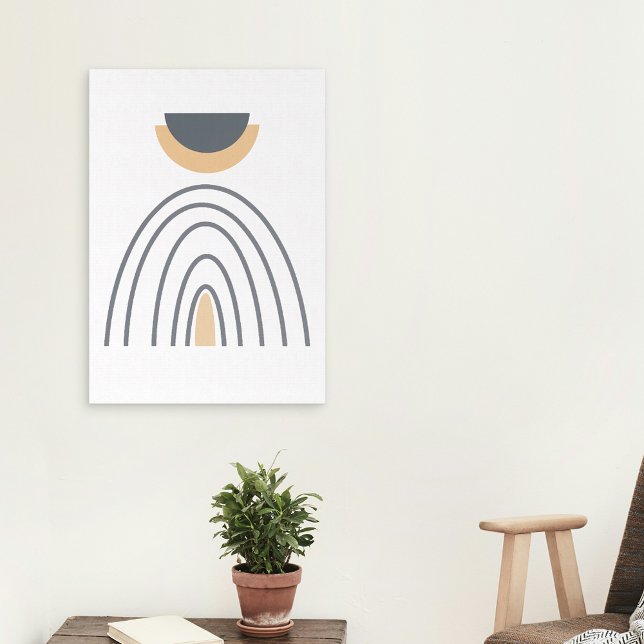 Toile minimaliste géométrique Abstraite moderne (Modern Abstract Geometric Minimalist Canvas Wrap
)