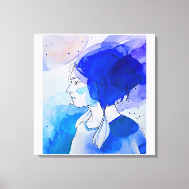 Toile mirada de señorita valiente (Recto)