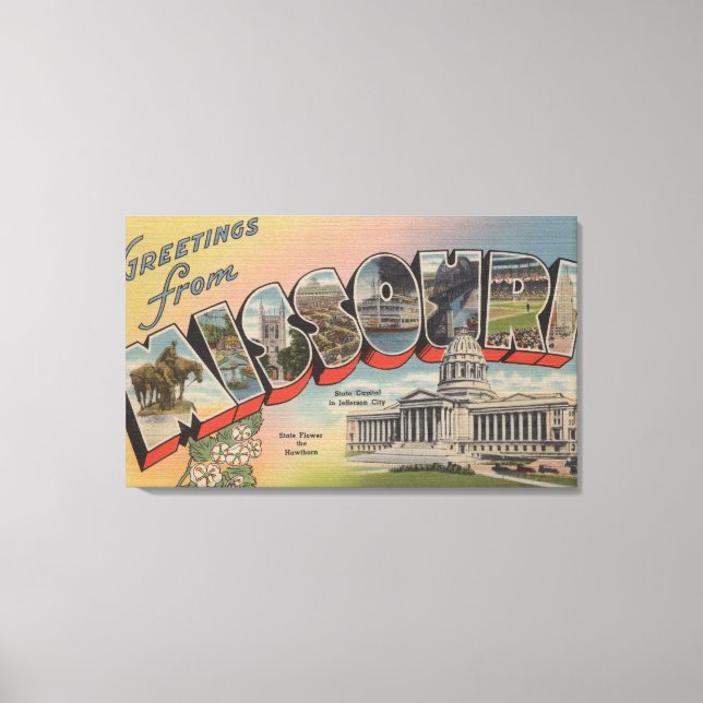 Toile Missouri (Capitale d'État/Fleur) (Recto)