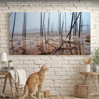 Toile Misty Morning à Yellowstone