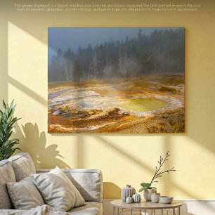 Toile Misty Morning Geyser : Un pays d'merveilles de Yel