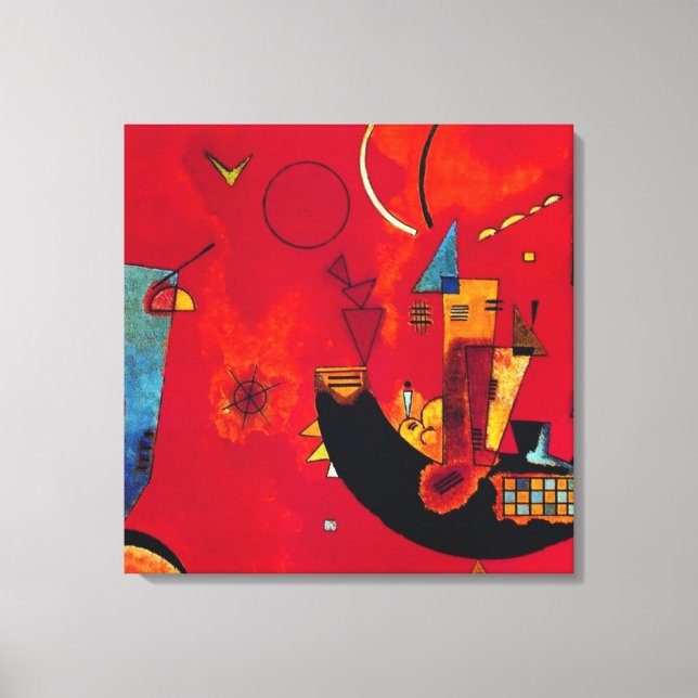 Toile Mit und Gegen, 1929 par Wassily Kandinsky (Recto)