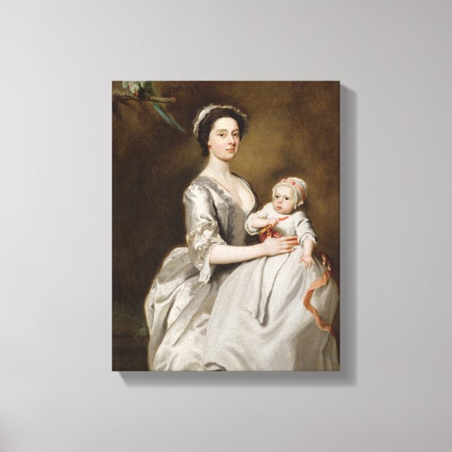 Toile Mme Sharpe et Enfant, 1731 (huile sur toile) (Recto)