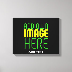 TOILE MODÈLE DE TEXTE D'IMAGE NOIRE SIMPLE ET MODERNE
