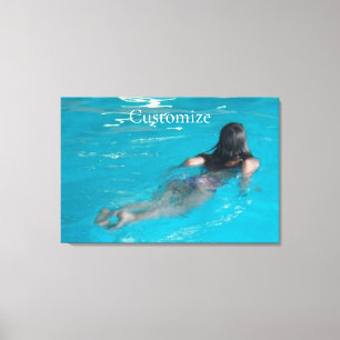Toile Modèle féminin natation Thunder_Cove