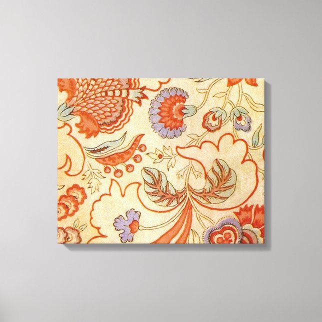 Toile Modèle floral antique de Chintz Paisley (Recto)