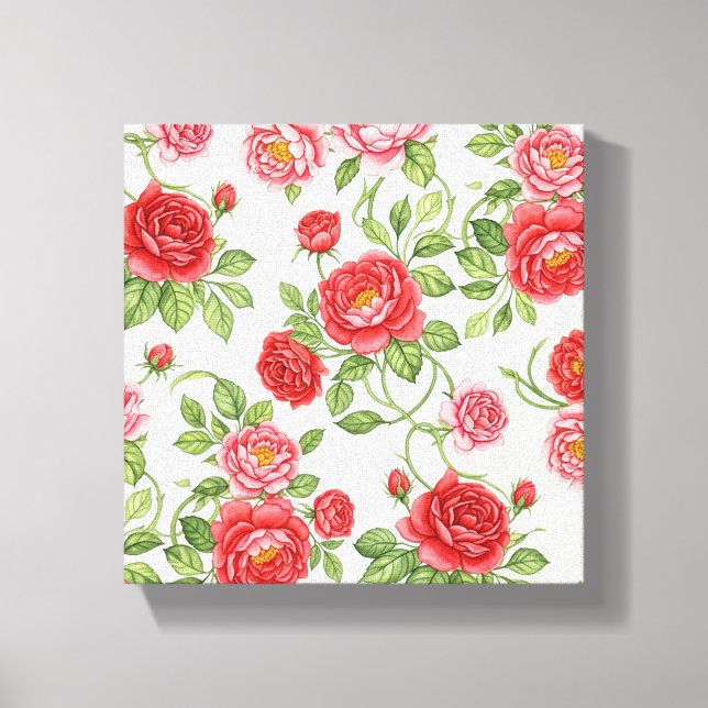 Toile Modèle floral très détaillé et transparent (Recto)