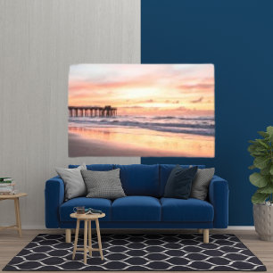 Toile Modern Beach Sunrise Wallpaper Arrière - plan
