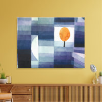 Moderne Abstrait Géométrique Bleu Orange Klee