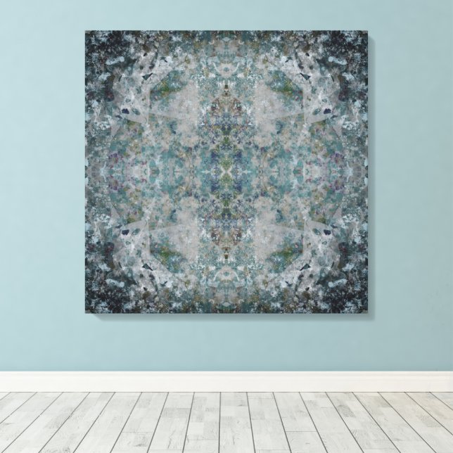 Toile Moderne D'Un Art Abstrait Semblable Dans Une Humeu (Insitu (Plancher de Bois))