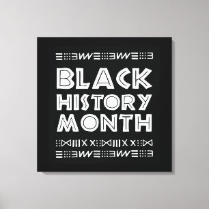 Toile Mois de l'histoire des Noirs Conception graphique 