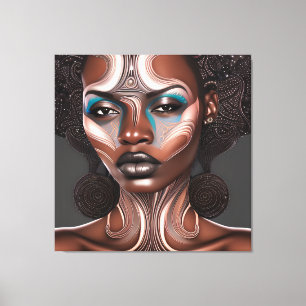 Toile Mois de l'histoire noire Melanin Girl Magic Queen