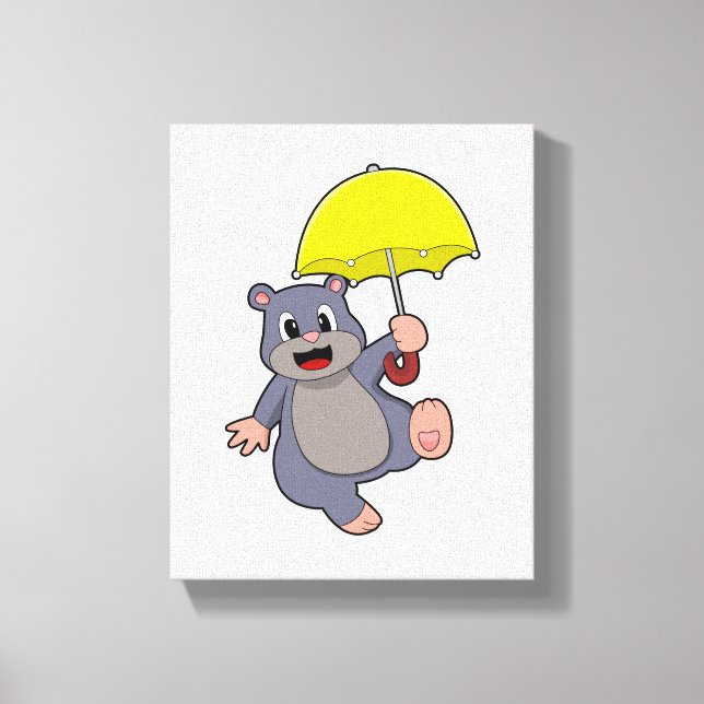 Toile Mole avec parapluie (Recto)