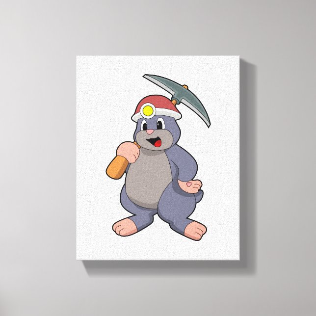 Toile Mole avec Pickaxe (Recto)