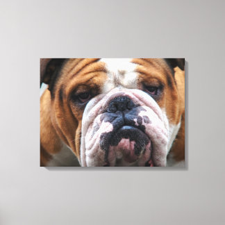 Toile Mon Chien Grumpy dit Bulldog ! ! !