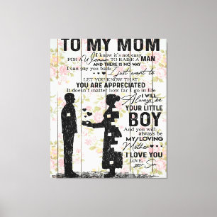 Toile Mon Fils À Maman Cadeau Pour Maman, Maman Idée Cad