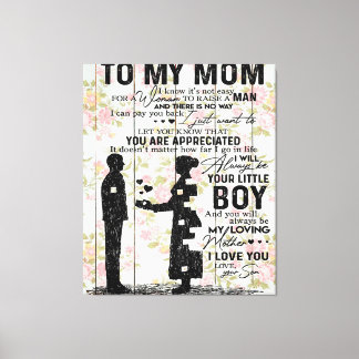 Toile Mon Fils À Maman Cadeau Pour Maman, Maman Idée Cad