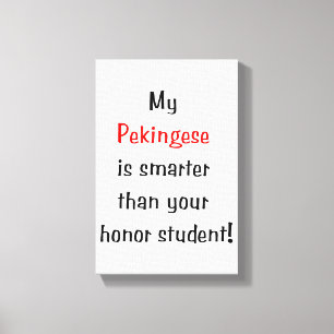 Toile Mon Pekingese est plus futé…