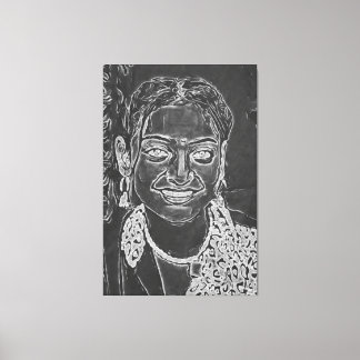 Toile Mon pinceau art numérique