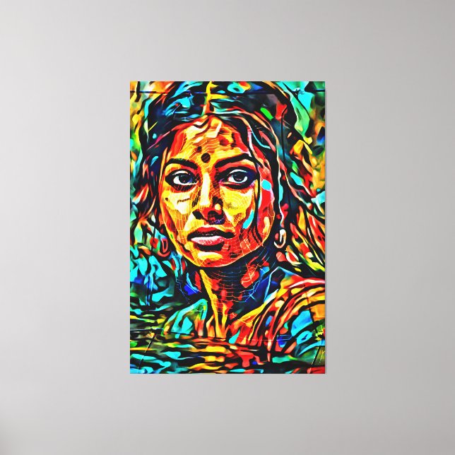 Toile Mon pinceau art numérique (Recto)