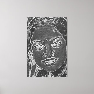 Toile Mon pinceau art numérique