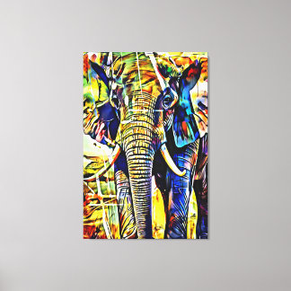 Toile Mon pinceau art numérique