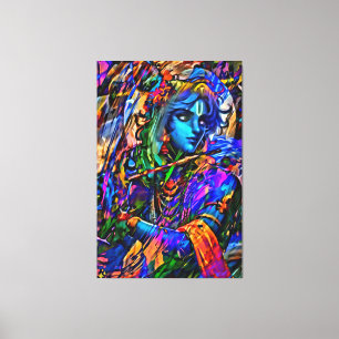 Toile Mon pinceau art numérique