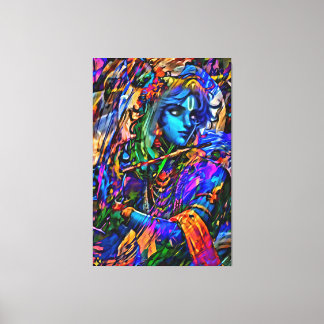 Toile Mon pinceau art numérique