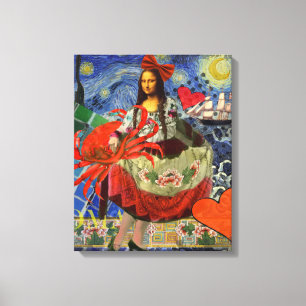 Toile Mona Lisa Fun Zodiaque Fantaisiste 