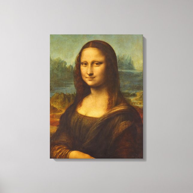 Toile Mona Lisa, La Joconde, 1503 par Leonardo da Vinci (Recto)