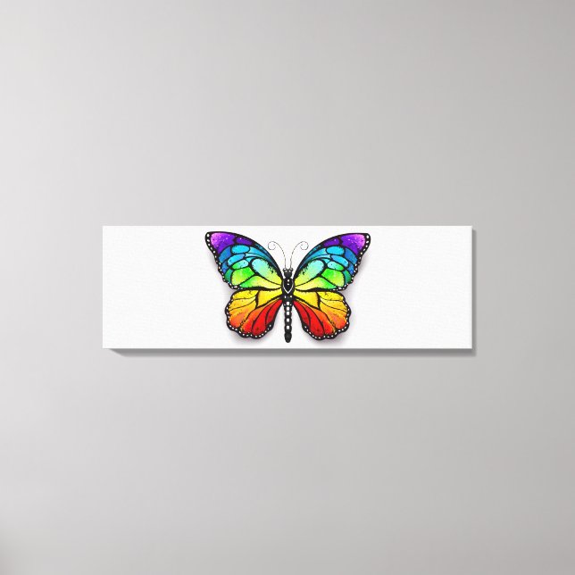 Toile Monarque papillon arc-en-ciel (Recto)