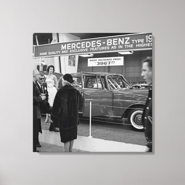 Toile Mondial de l'automobile de Chicago 1963 Mercedes-B (Recto)