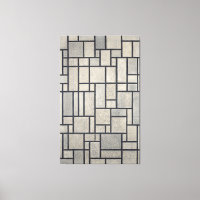 MONDRIAN - COMPOSITION AVEC LA GRILLE 2 - 1915-194