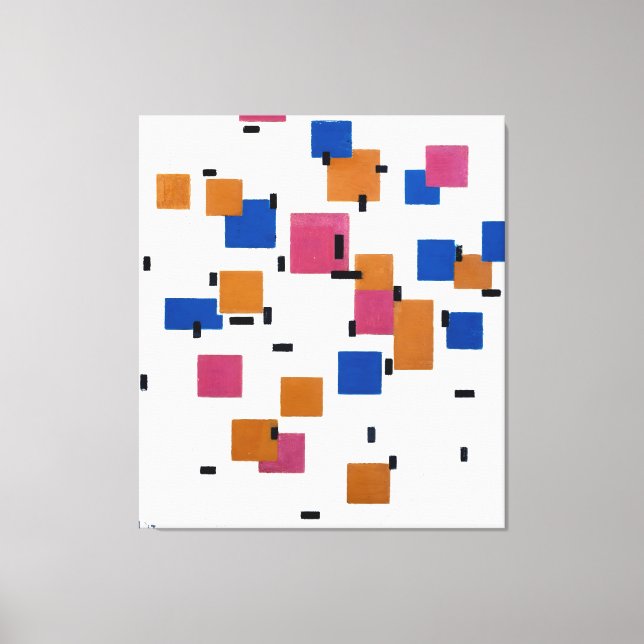 TOILE MONDRIAN - COMPOSITION EN COULEUR A - 1917 - (Recto)