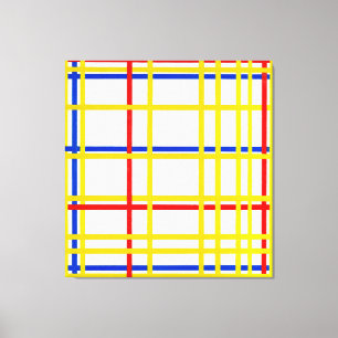 Toile MONDRIAN - NEW YORK - 1942 - De Stijl -
