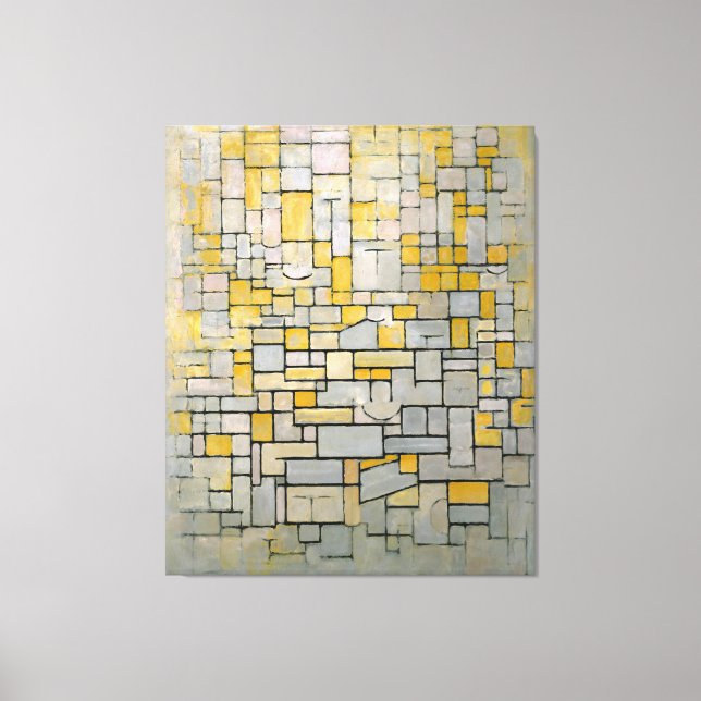 Toile MONDRIAN - TABLEAU No. I COMP. Je Passe. 7 - 1914- (Recto)