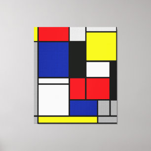 Toile MONDRIAN - TABLEAU No. II - 1921-25 - De Stijl -