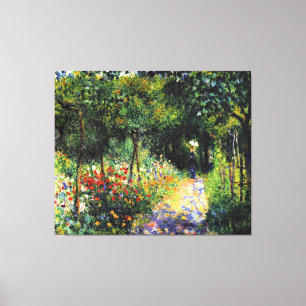 Toile Monet - Femme au jardin, peinture d'art