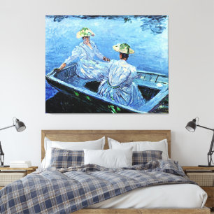 Toile Monet - Le Bateau Blue Row