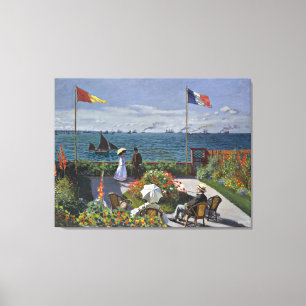 Toile Monet - Terrasse à Sainte Adresse