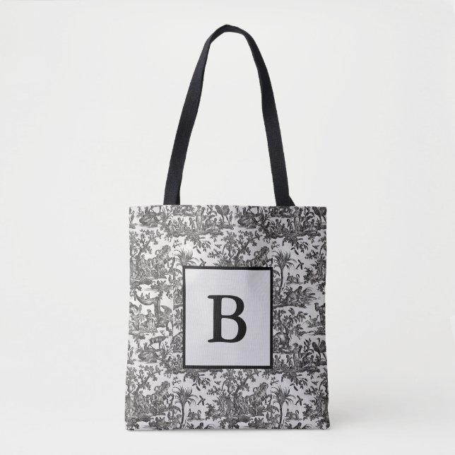 Toile Monogramm Totbeutel Tasche (Vorderseite)