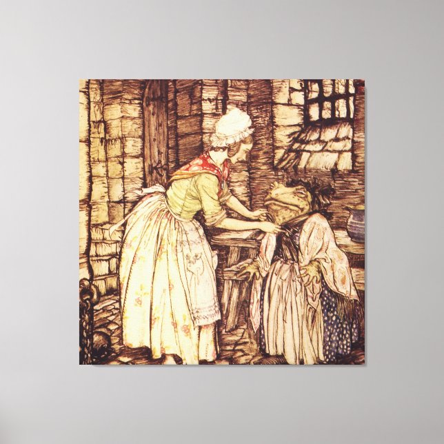 Toile Monsieur Toad s'habille par Arthur Rackham (Recto)